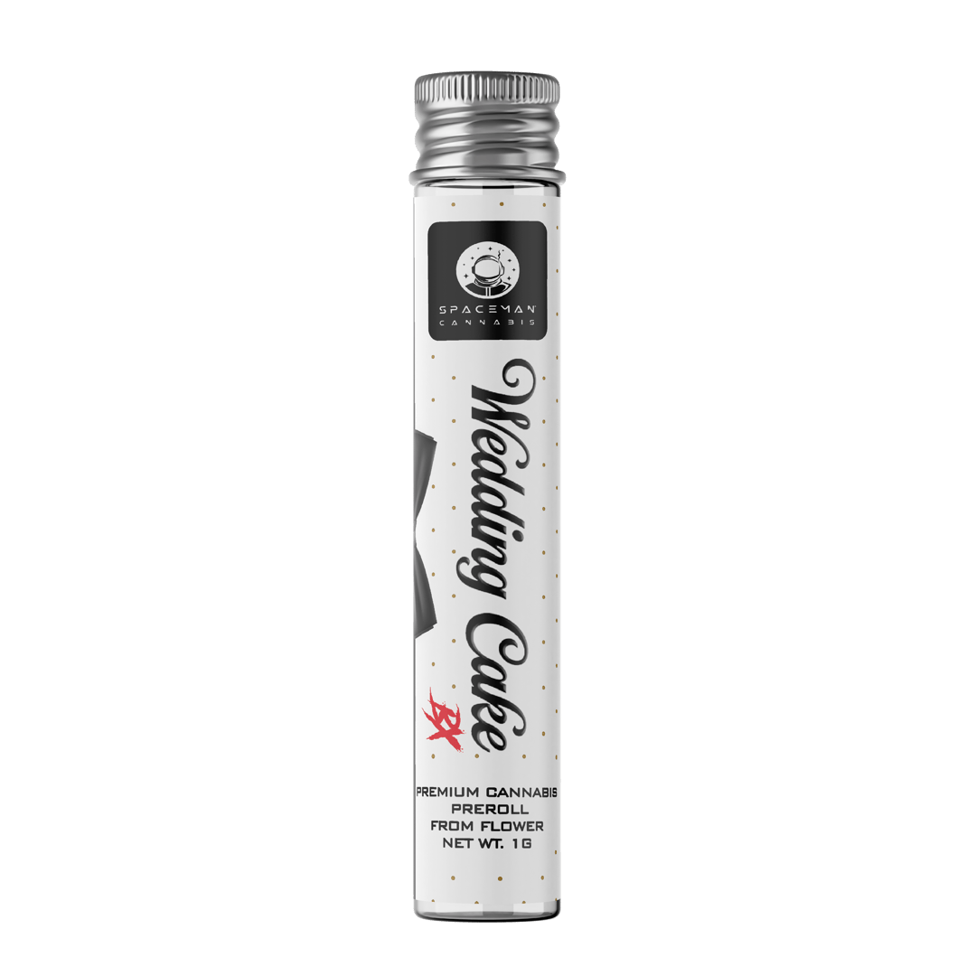 Spaceman - 1g All-Flower Pre Roll - Wedding Cake BX