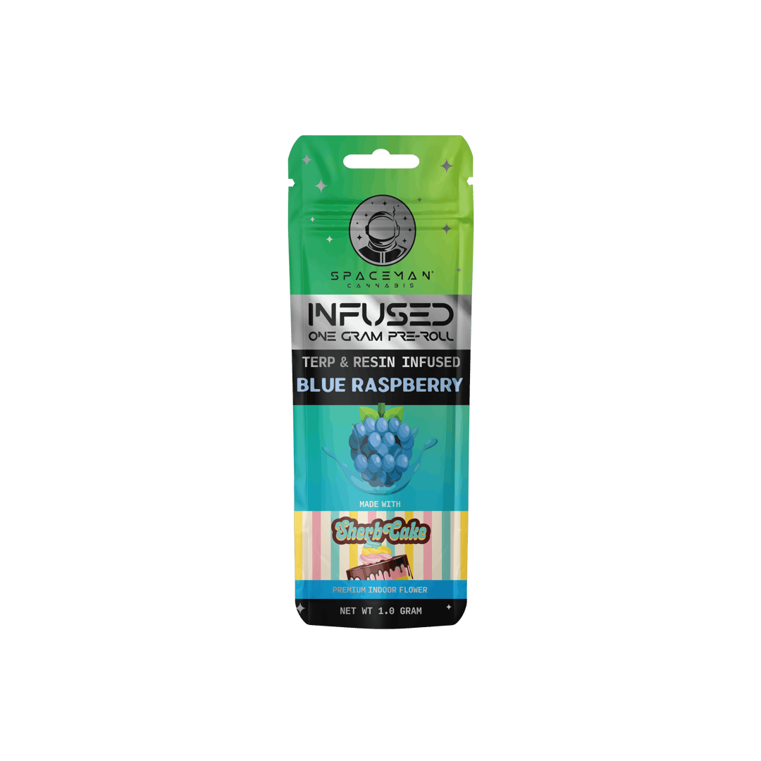 Spaceman - 1g Terp & Resin Infused Pre-Roll - Blue Raspberry + Sherbcake