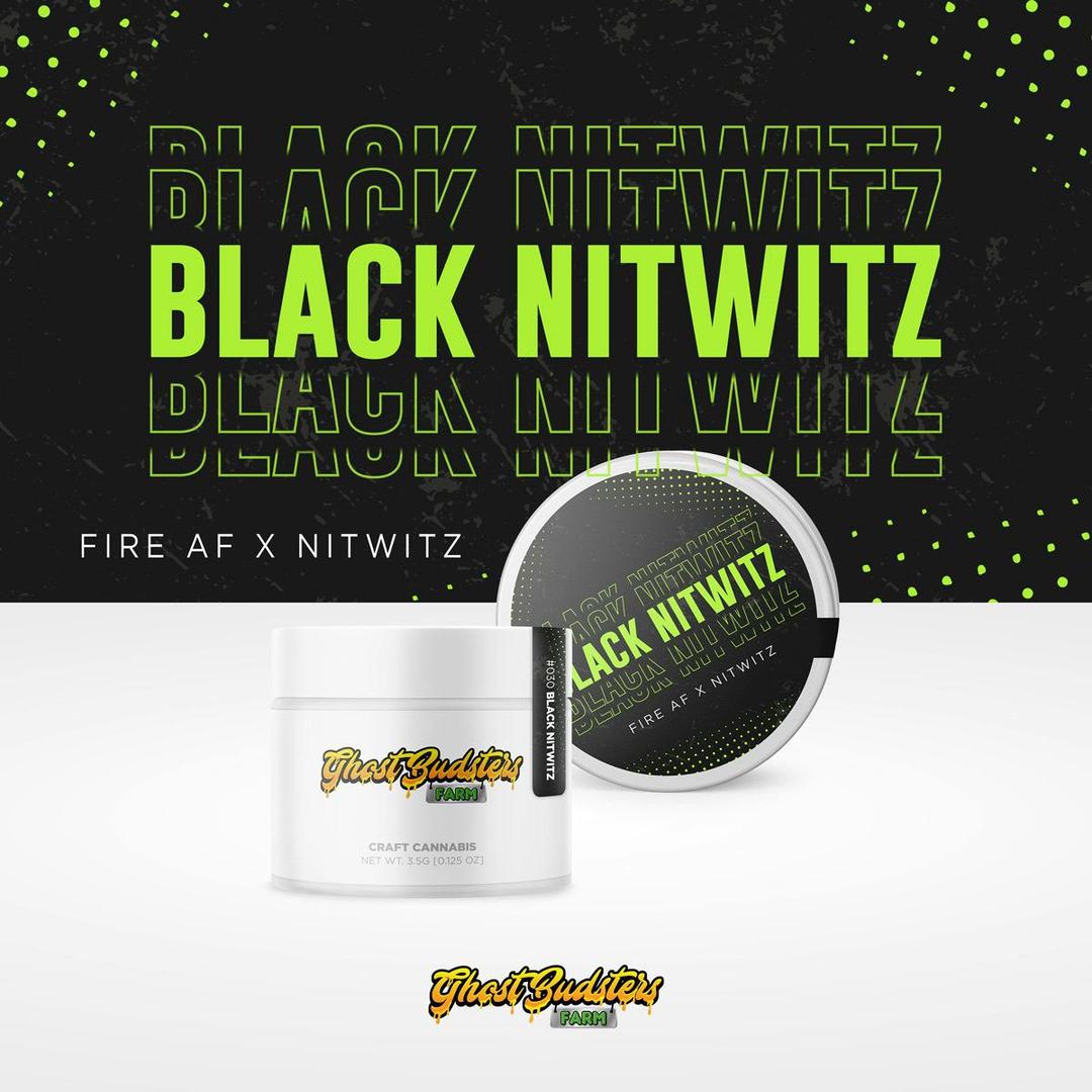 Black Nitwitz | Pre-Packaged Eighth | GhostBudsters Farm