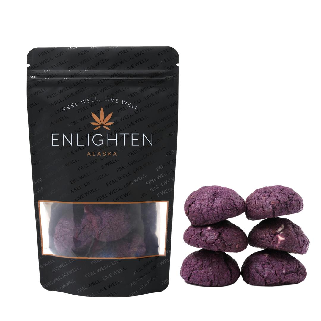 Chocolate Chip Cookies with Ube and Toasted Coconut 5 Pack- 50mg