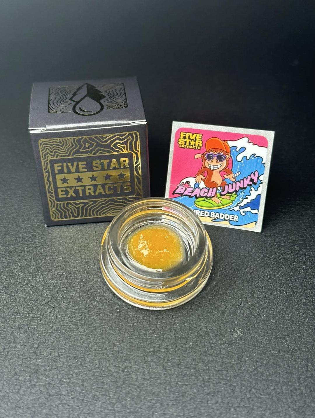 Five Star Extracts: Beach Junky - 1 Gram Cured Badder