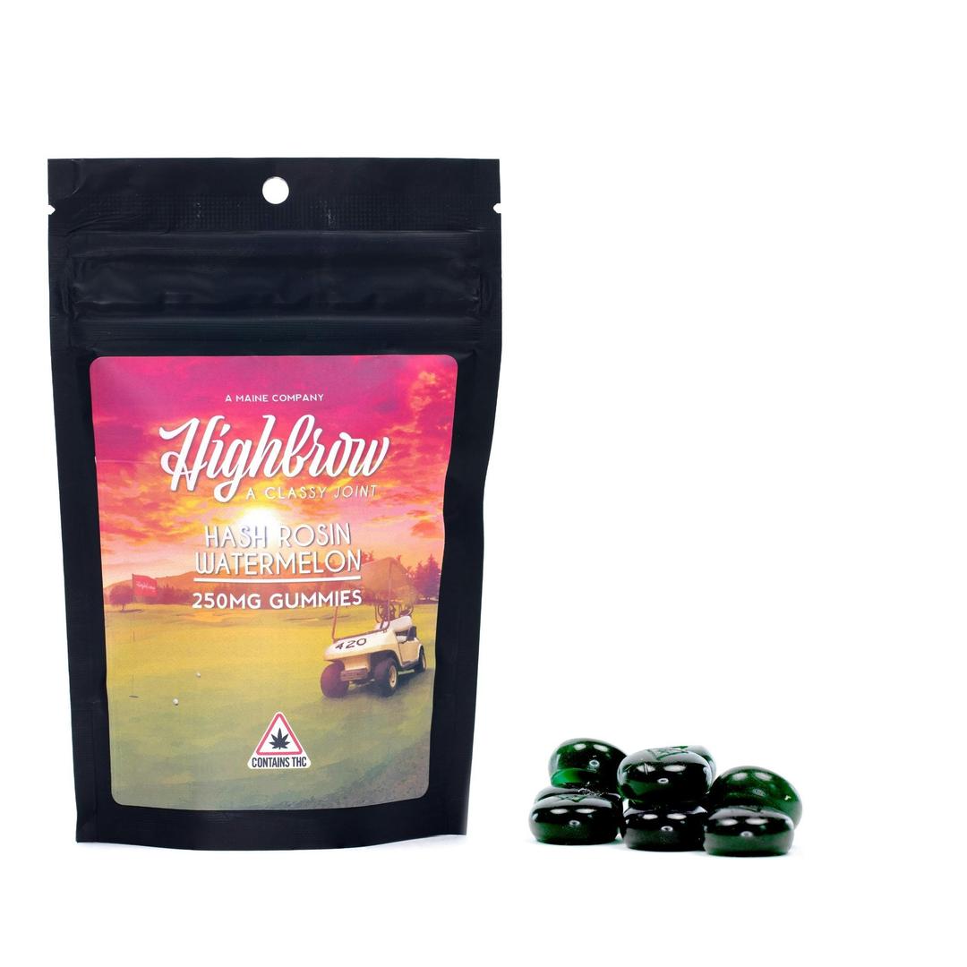 Highbrow Hash Rosin Watermelon Punch Gummies 250mg
