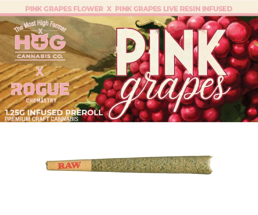 1.25G Pink Grapes Infused Pre Roll