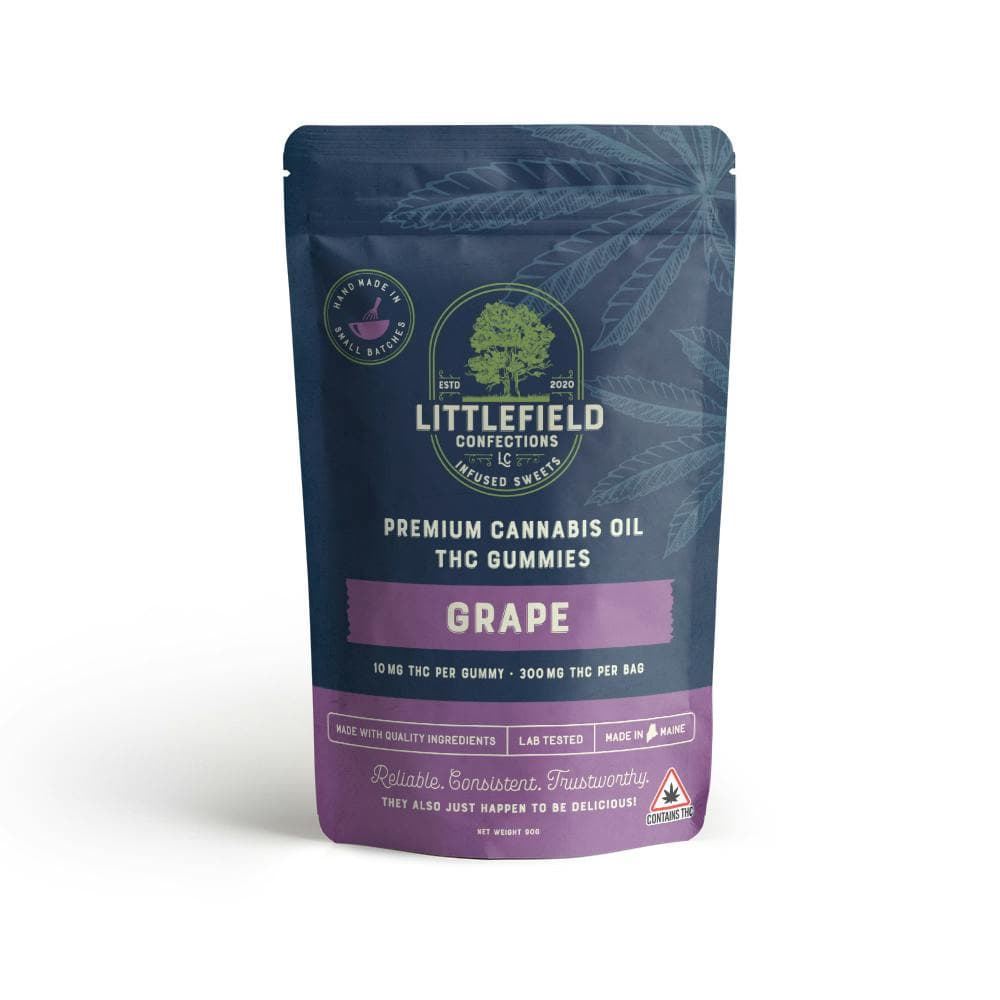 Grape THC Gummies 10mg/pc 300mg Total