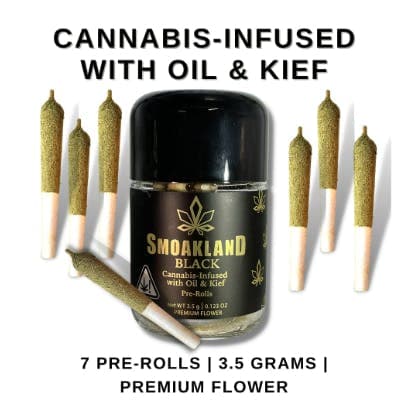 BLACK - Infused Pre-Rolls - Maui Wowie (S) 7pk - 3.5g