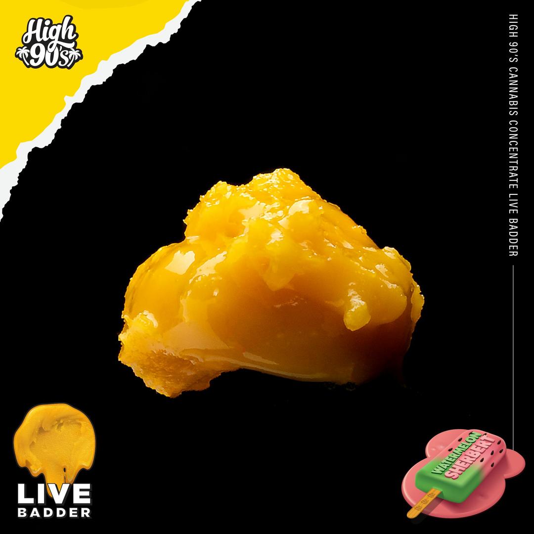 High 90s : Watermelon Sherbert 1g Live Badder