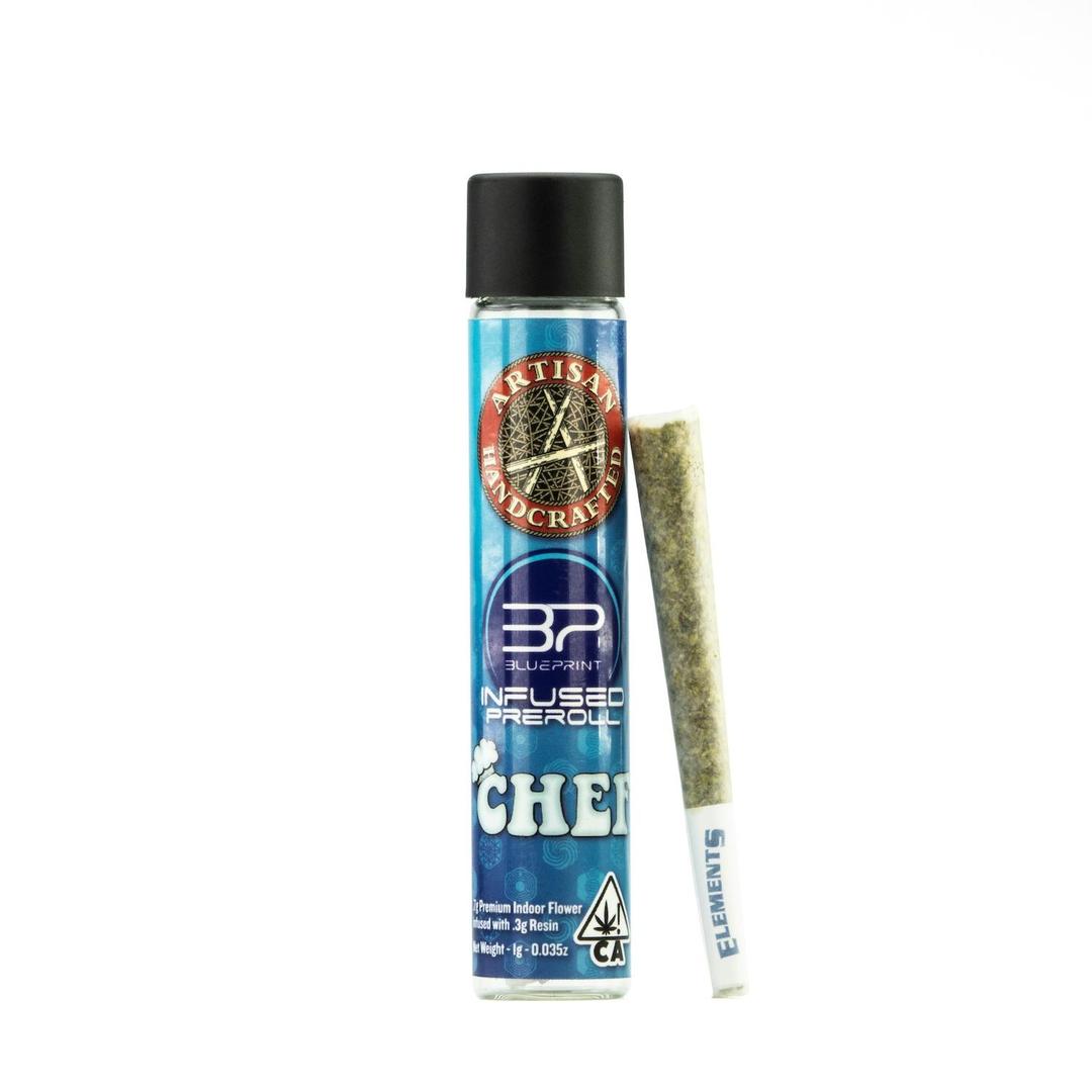 1g Blue Print Infused 1g Preroll/ Chef (H)