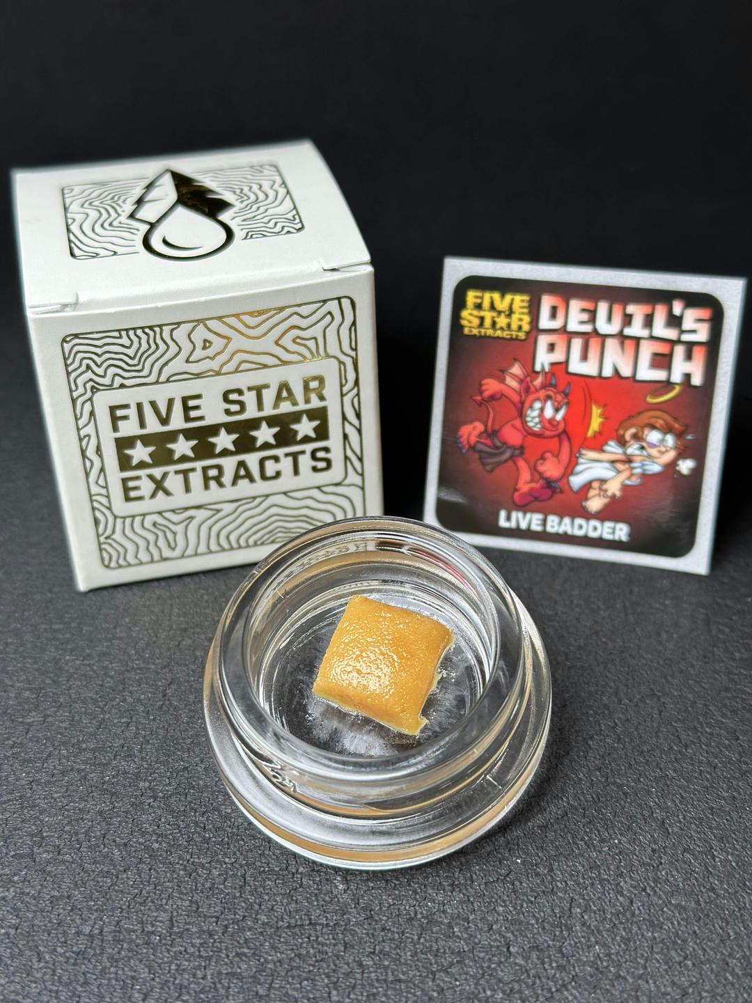 Five Star Extracts: Devil's Punch - 1 Gram Live Badder