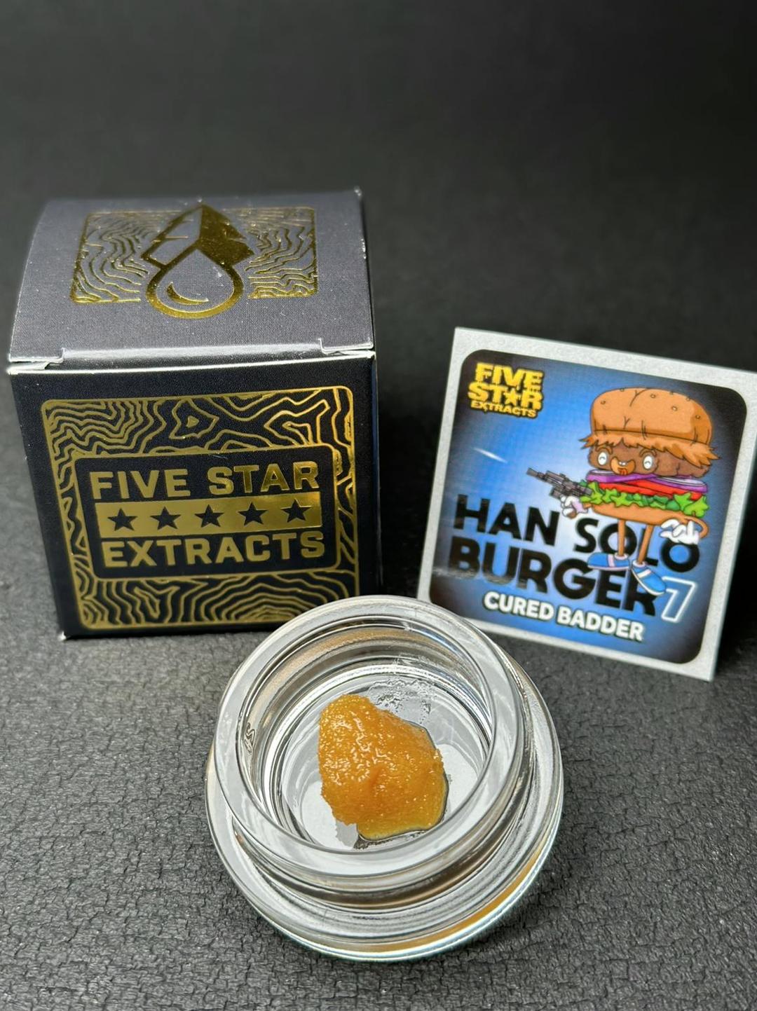 Five Star Extracts: Han Solo Burger 7 - 1 Gram Cured Badder