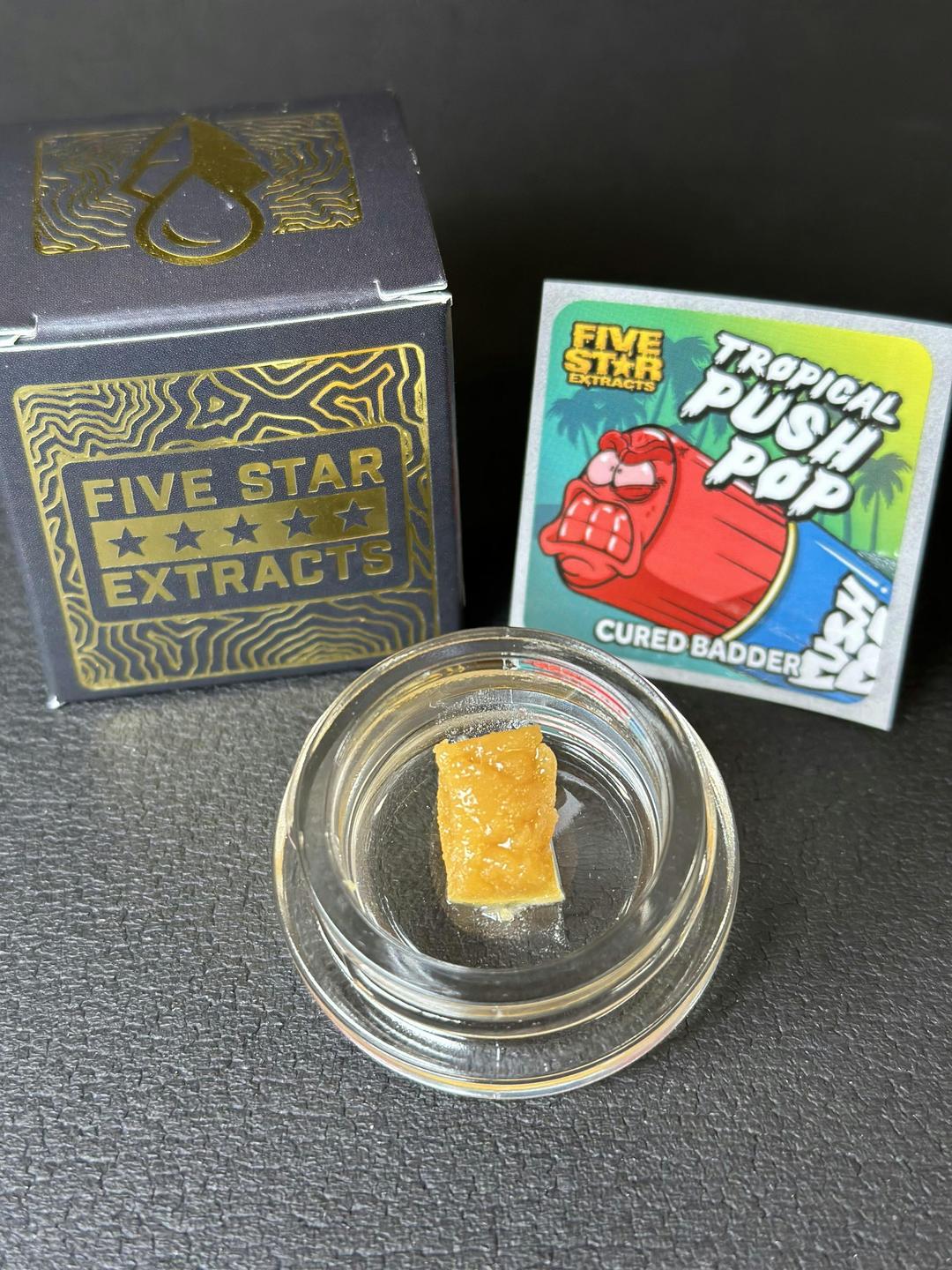 Five Star Extracts: Tropical Push Pop - 1 Gram Cured Badder