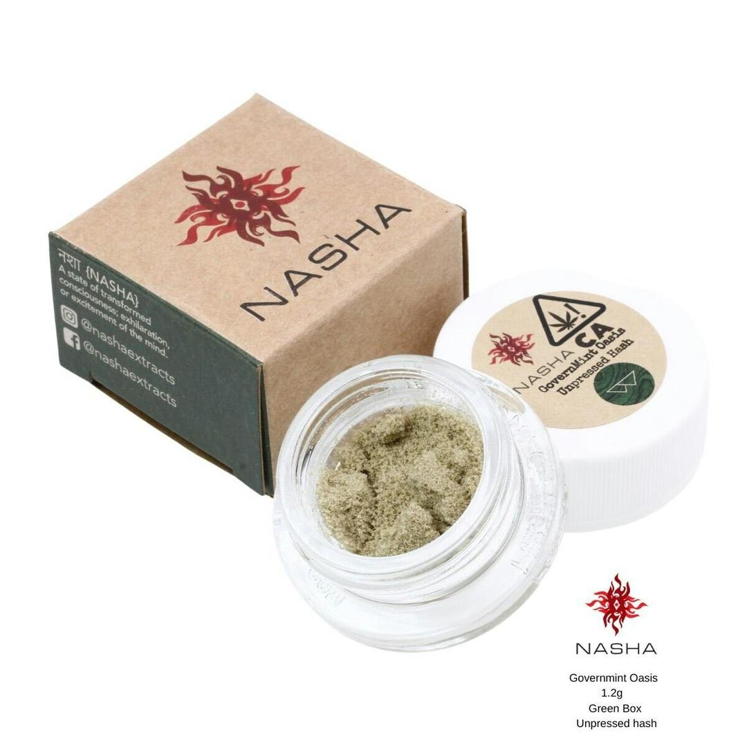 Governmint Oasis 1.2g Green Unpressed Hash (Whitethorn Valley)