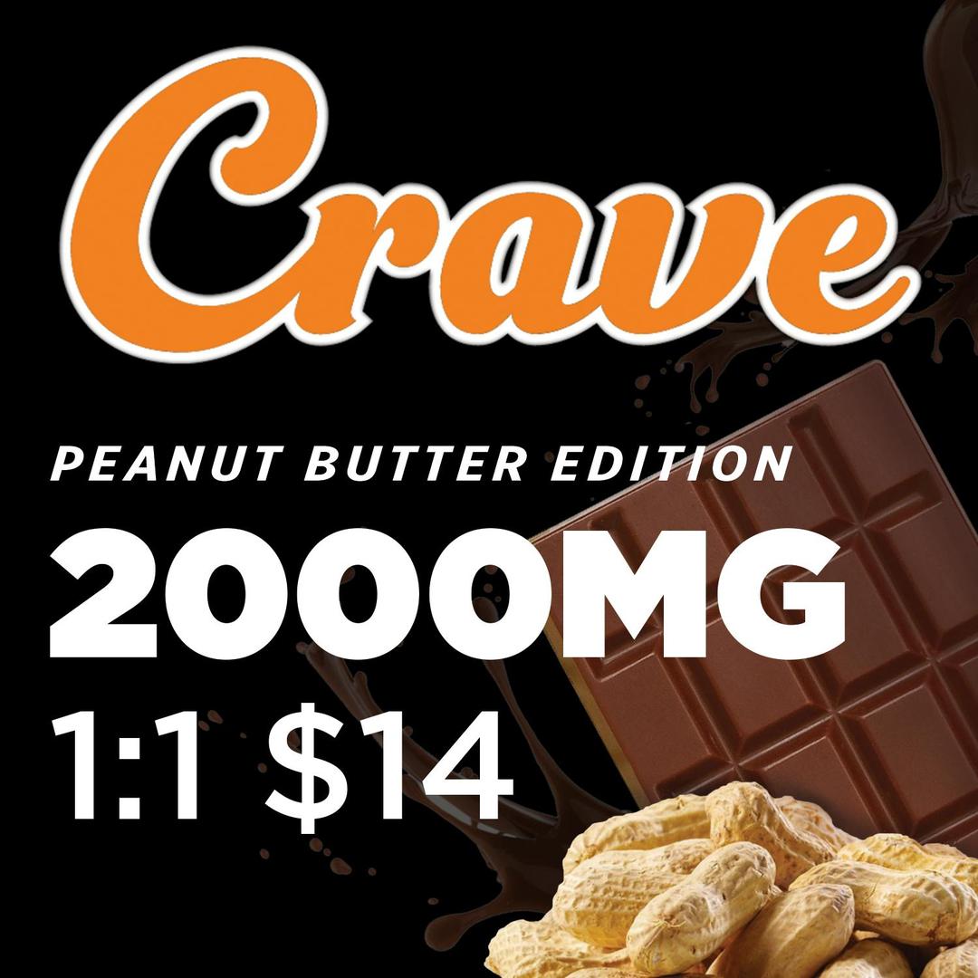 CRAVE CHOCOLATE PEANUT BUTTER EDITION 1:1 2000MG [HYBRID