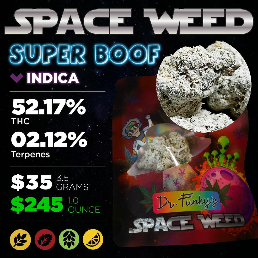 DR. FUNKY'S SPACE WEED SUPER BOOF 3.5G [INDICA]