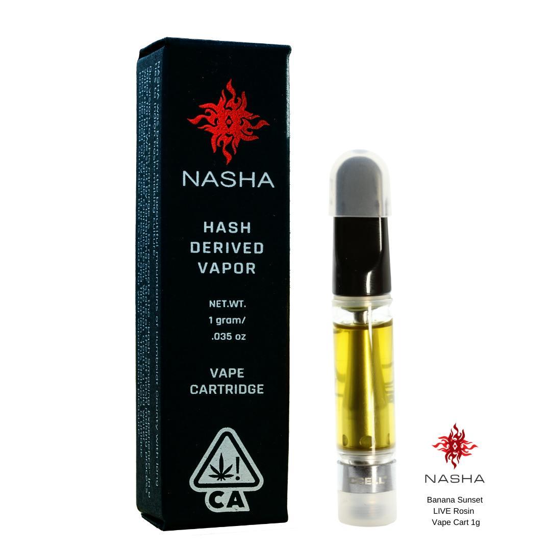 Banana Sunset Live Rosin Vape Cart 1 gram