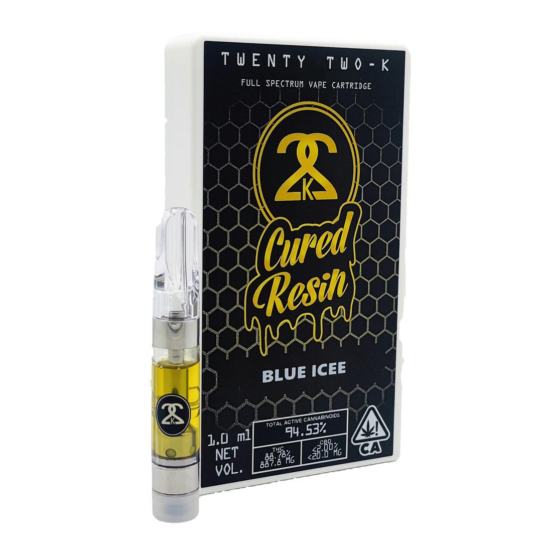 22K - Cured Resin - Blue Icee - 1.0ml Cartridge