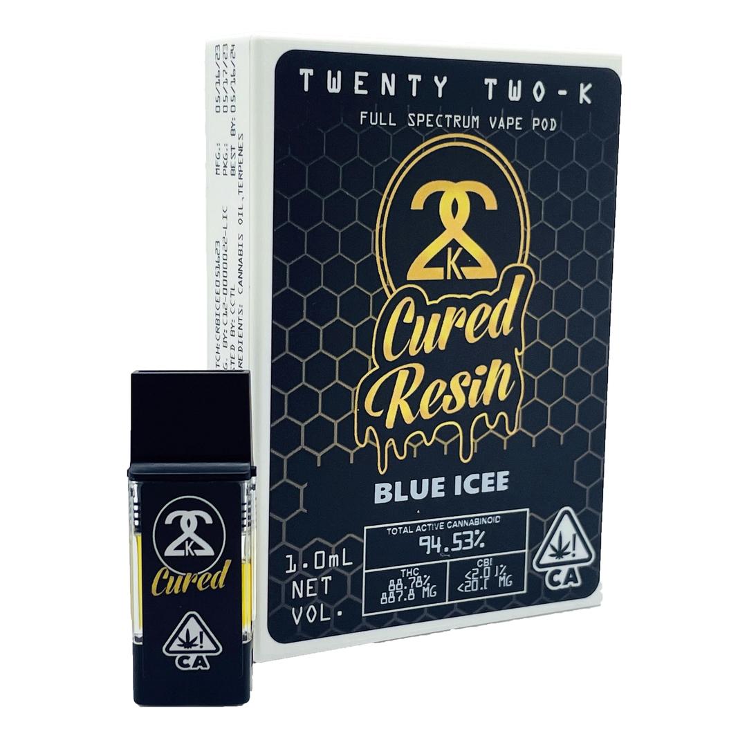 22K - Cured Resin - Blue Icee - 1.0ml POD