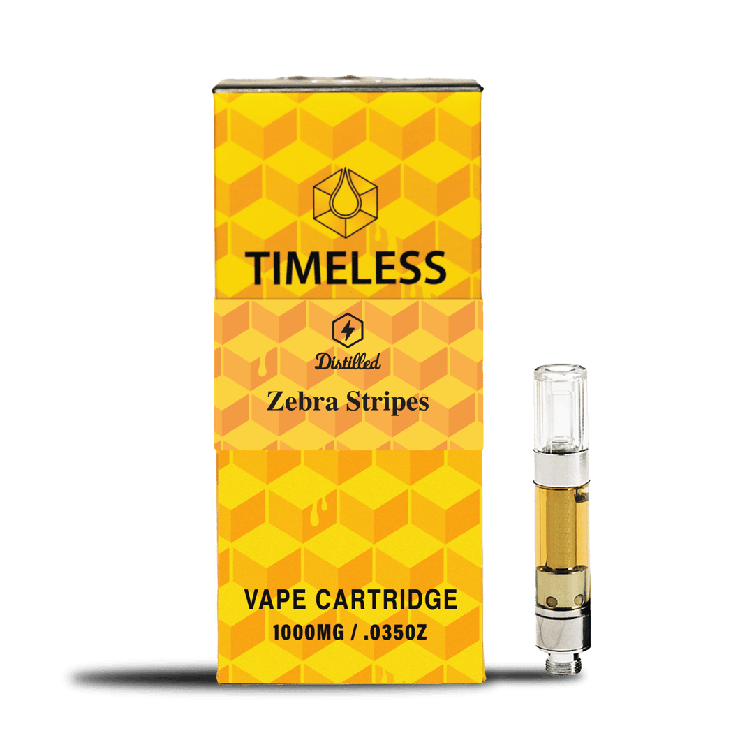 Timeless Zebra Stripes 1000mg Vape Cartridge (Energy)