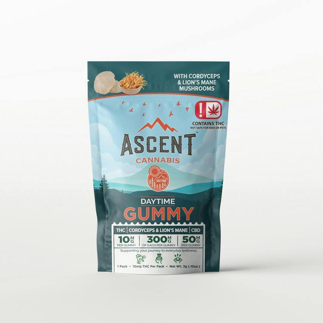 Ascent Cannabis Mushroom Gummies - Daytime - Single - 10mg THC