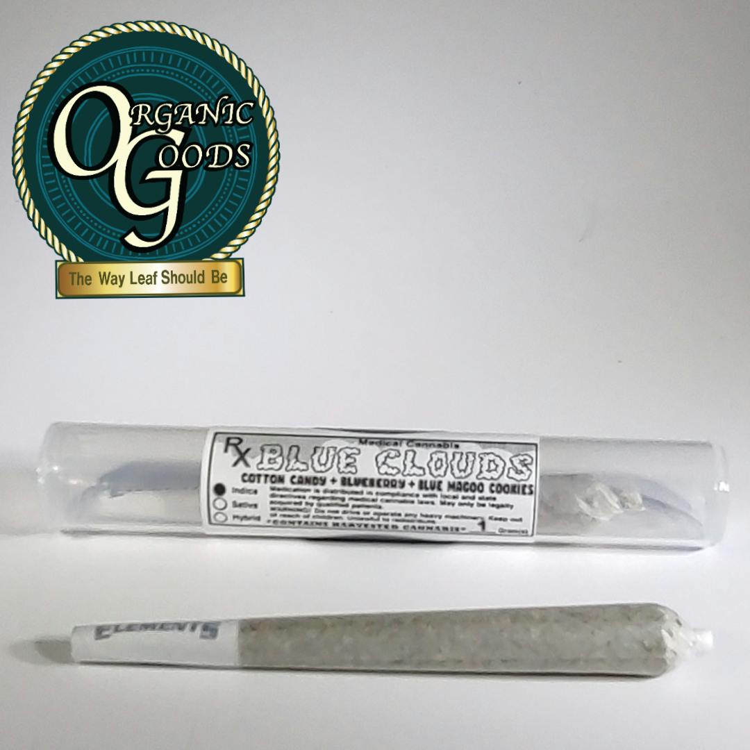 Organic Goods Pre-Roll Blue Clouds 1 G