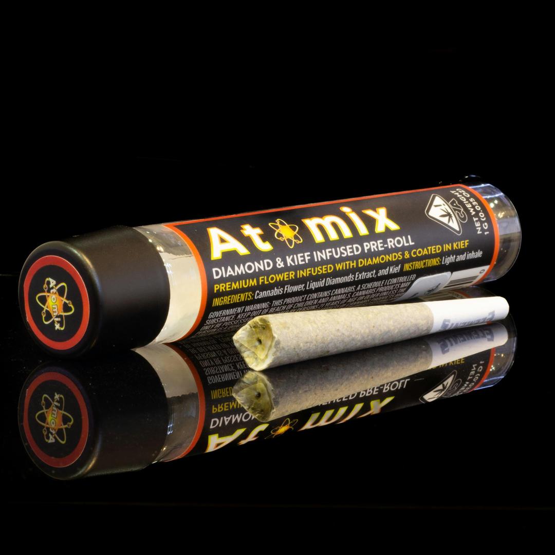 Atomix- Liquid Diamond & Kief Infused Preroll - Purple Cream (1g)