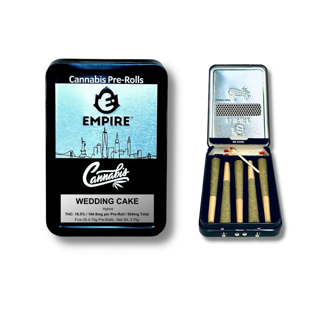 5 Pack Pre-Rolls - Wedding Cake