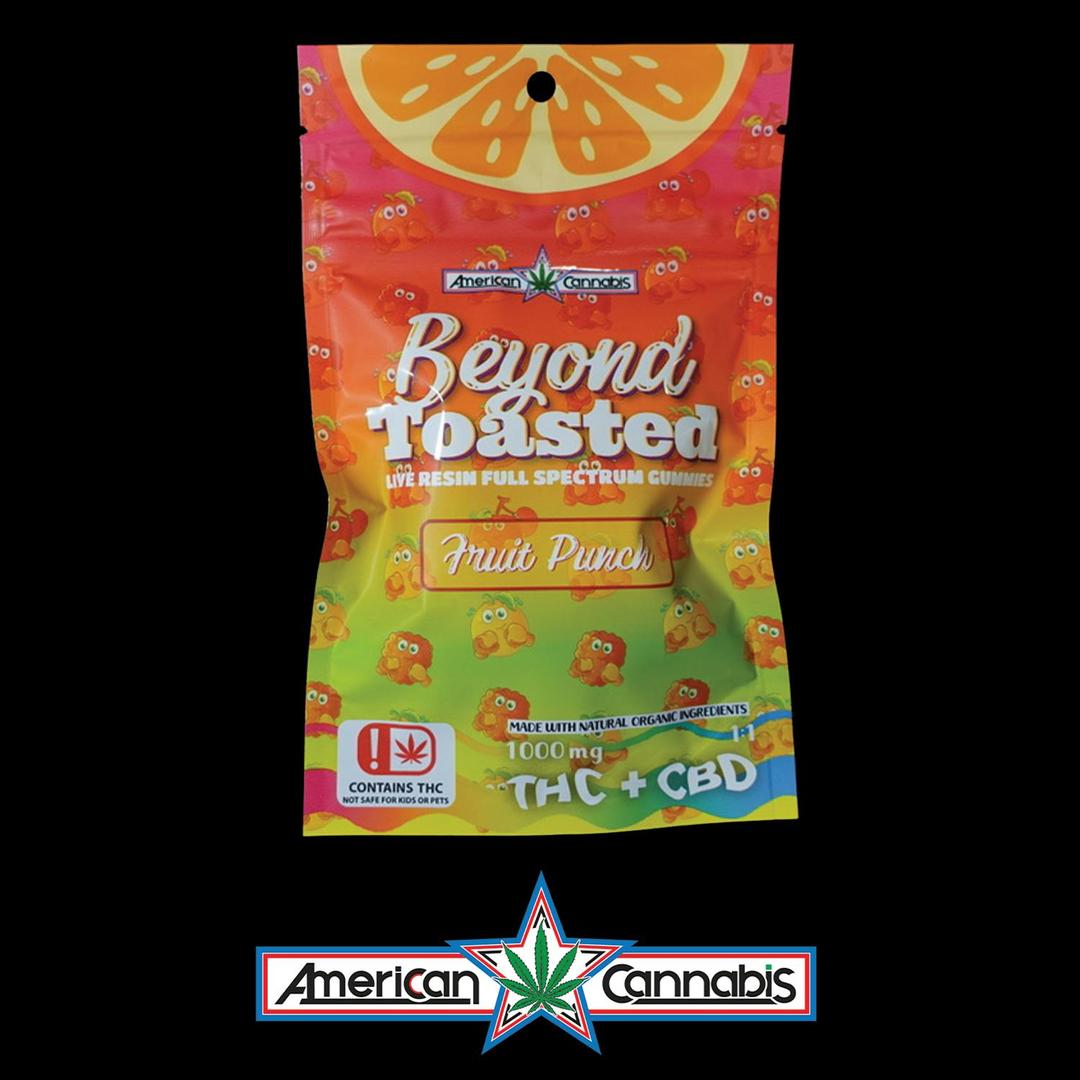 ACC BEYOND TOASTED GUMMIES FRUIT PUNCH 1000MG