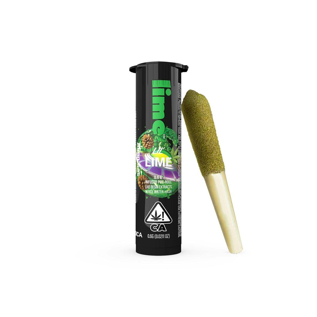 Infused Lil' Lime (.6g Indica Mini Pre Roll) | Alien Gas