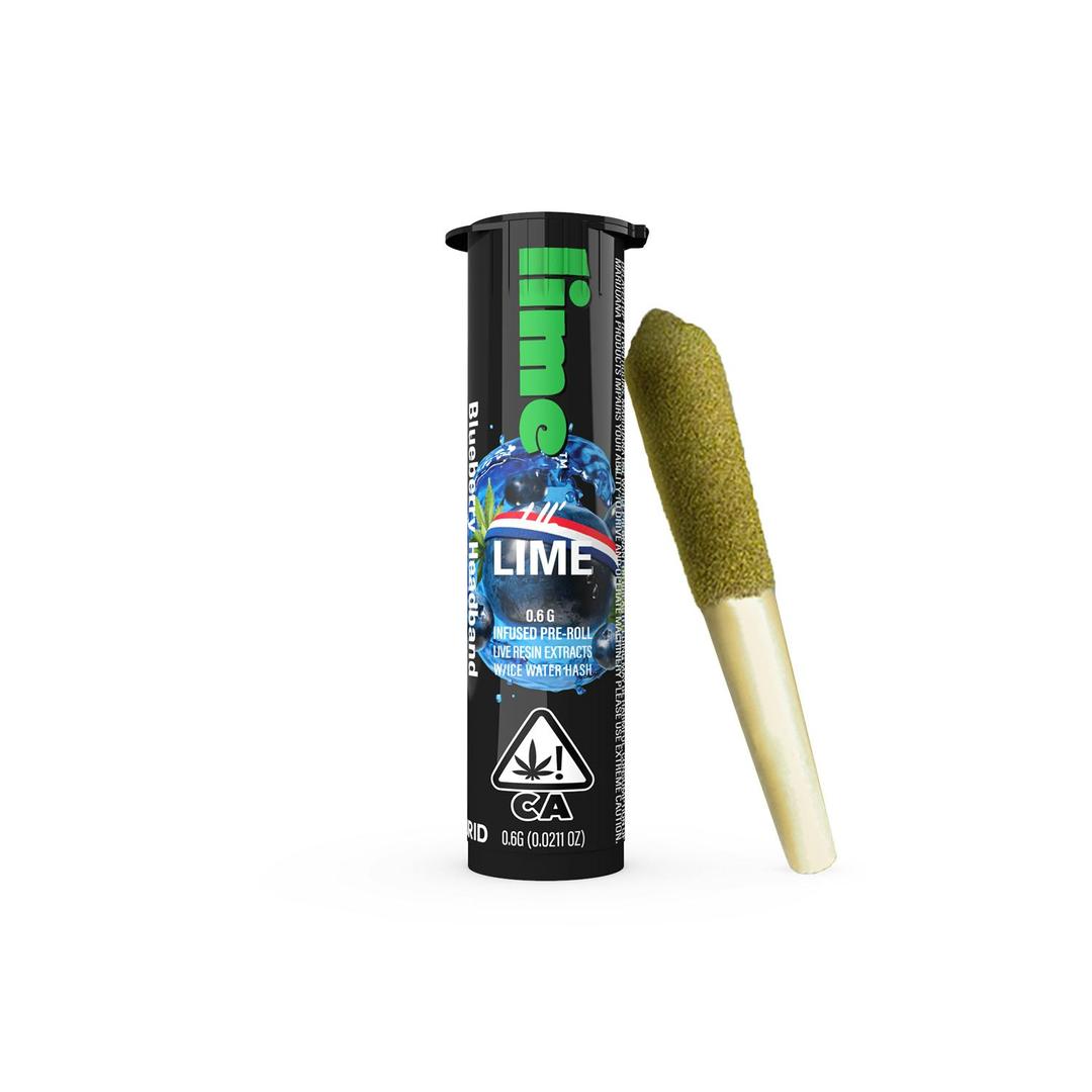 Infused Lil' Lime (.6g Hybrid Mini Pre Roll) | Blueberry Headband
