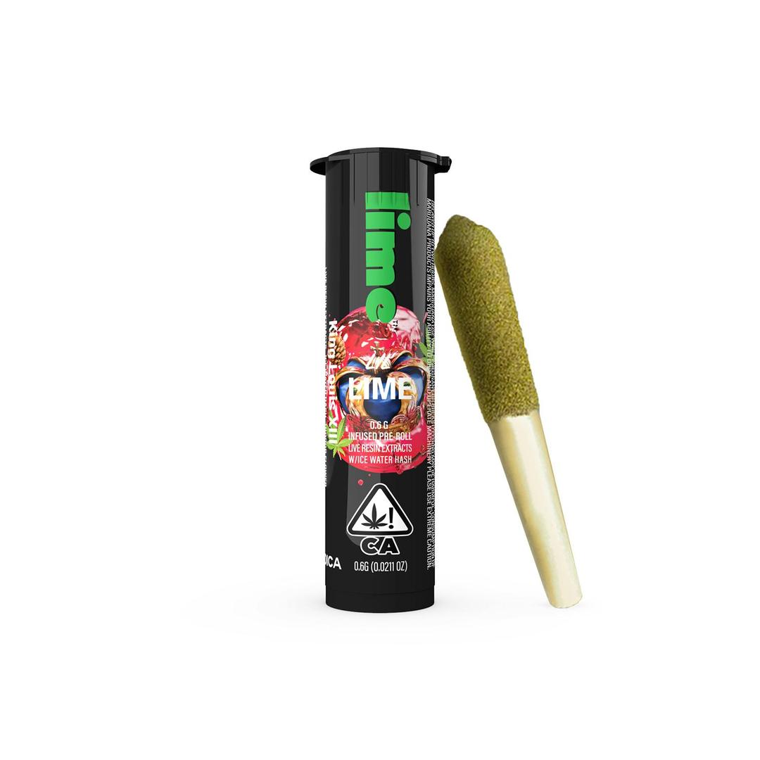 Infused Lil' Lime (.6g Indica Mini Pre Roll) | King Louis XIII