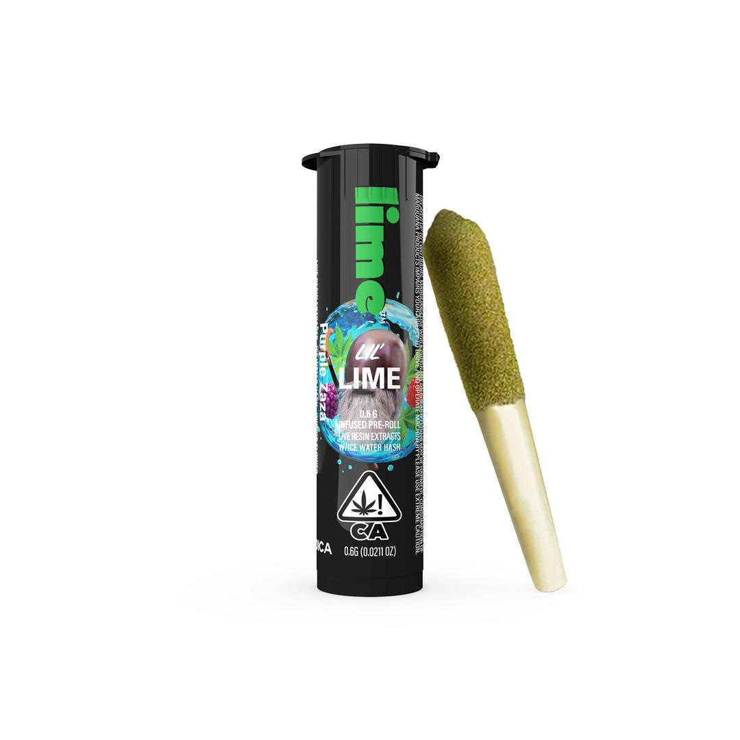Infused Lil' Lime (.6g Indica Mini Pre Roll) | Purple Zaza