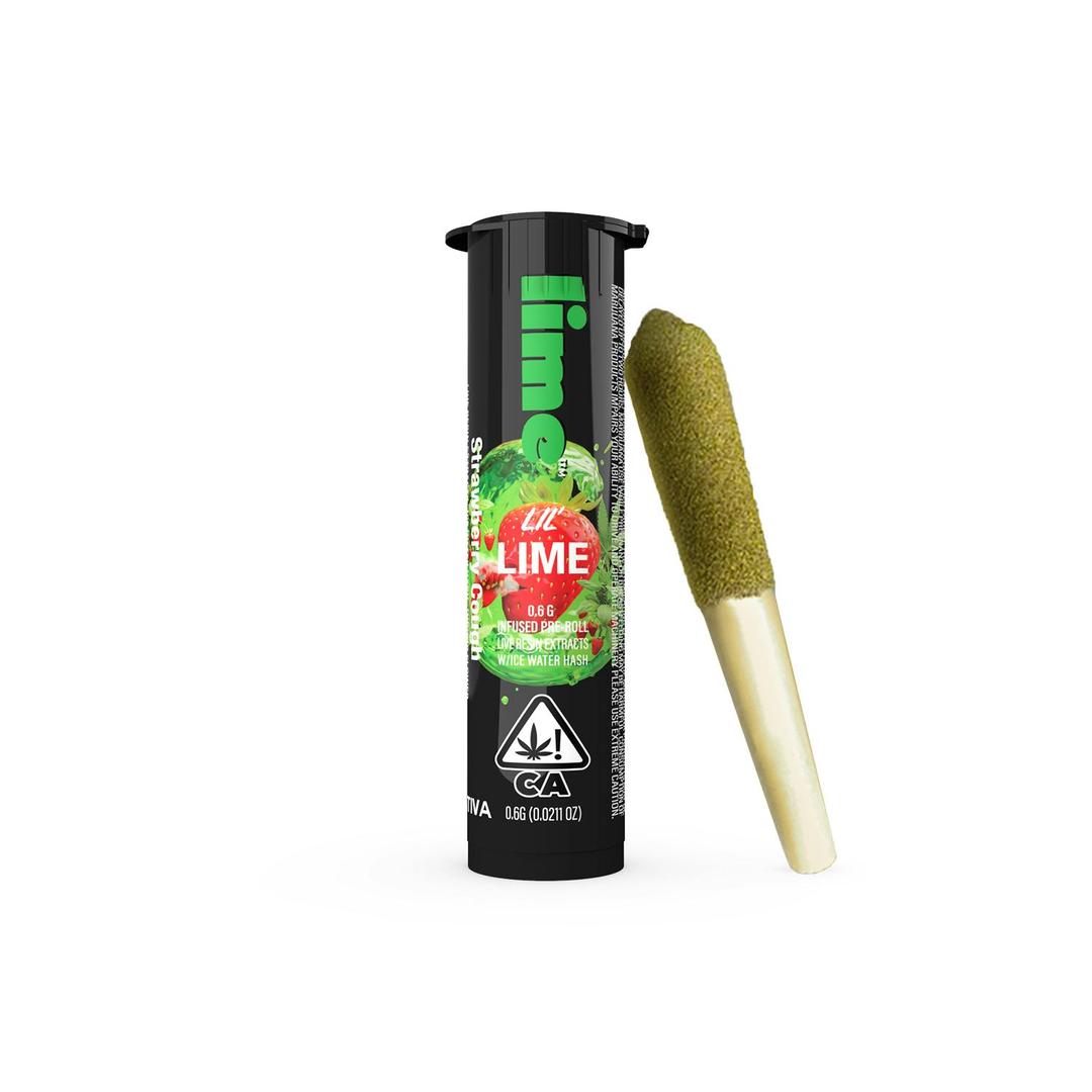 Infused Lil' Lime (.6g Sativa Mini Pre Roll) | Strawberry Cough