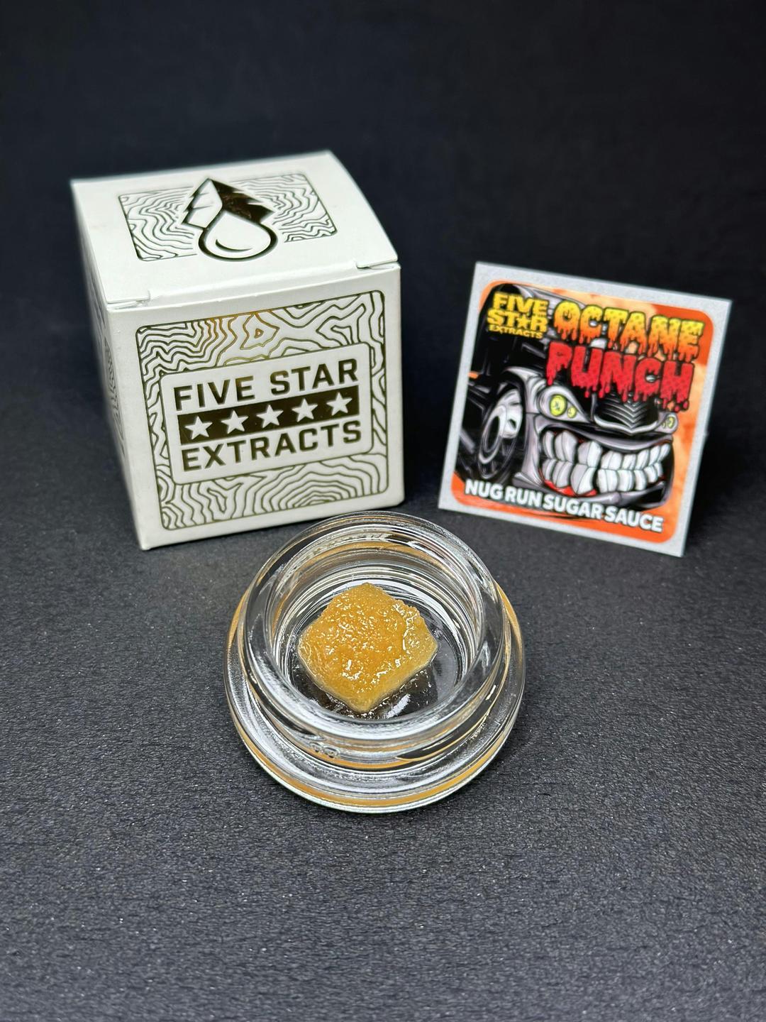 Five Star Extracts: Octane Punch - 1 Gram Nug Run Sugar Sauce