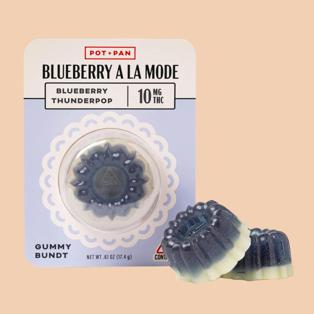 Pot + Pan | Blueberry A La Mode Gummy Bundt | 1 piece (10mg)