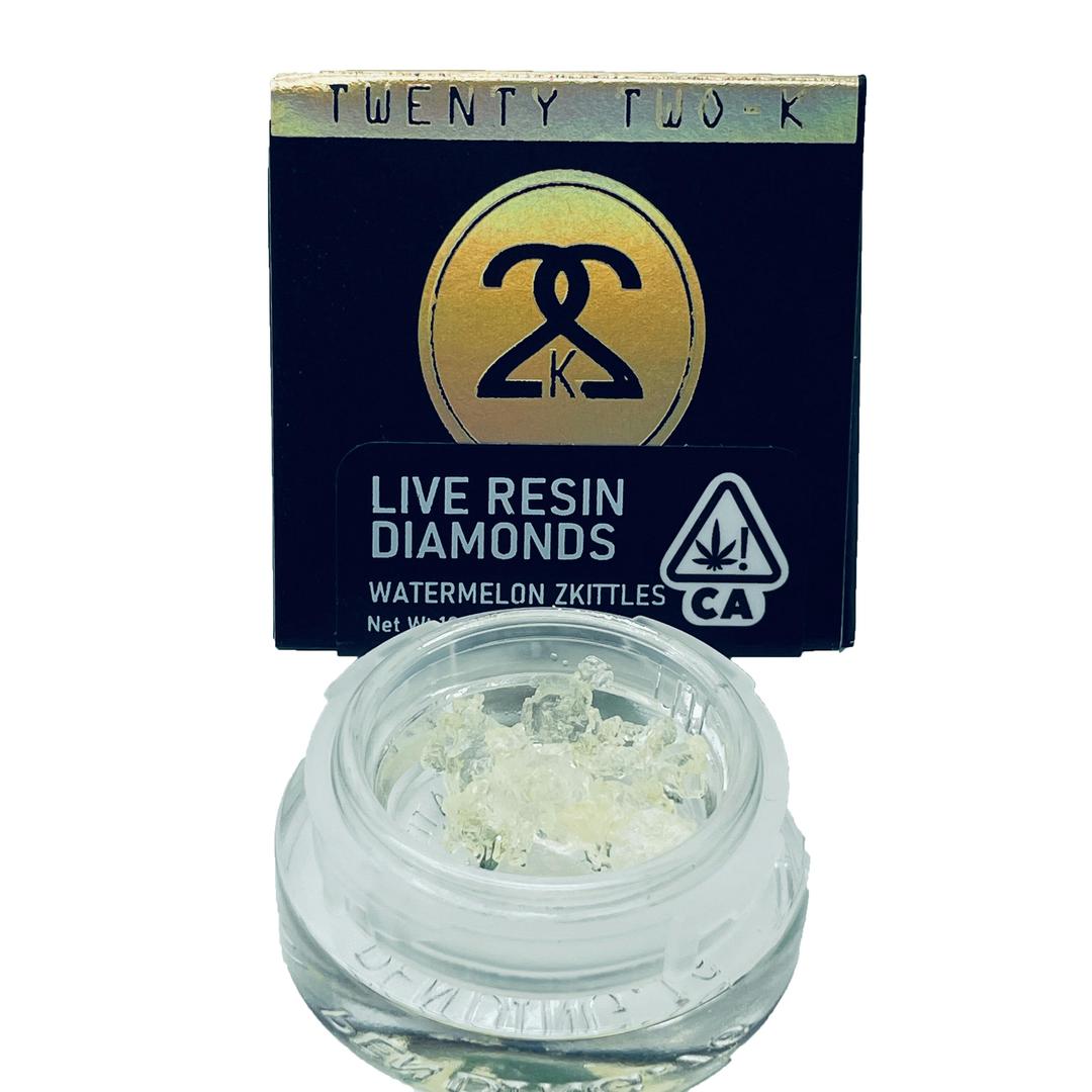 22K - Watermelon Zkittles - Live Resin Diamonds - 1 Gram