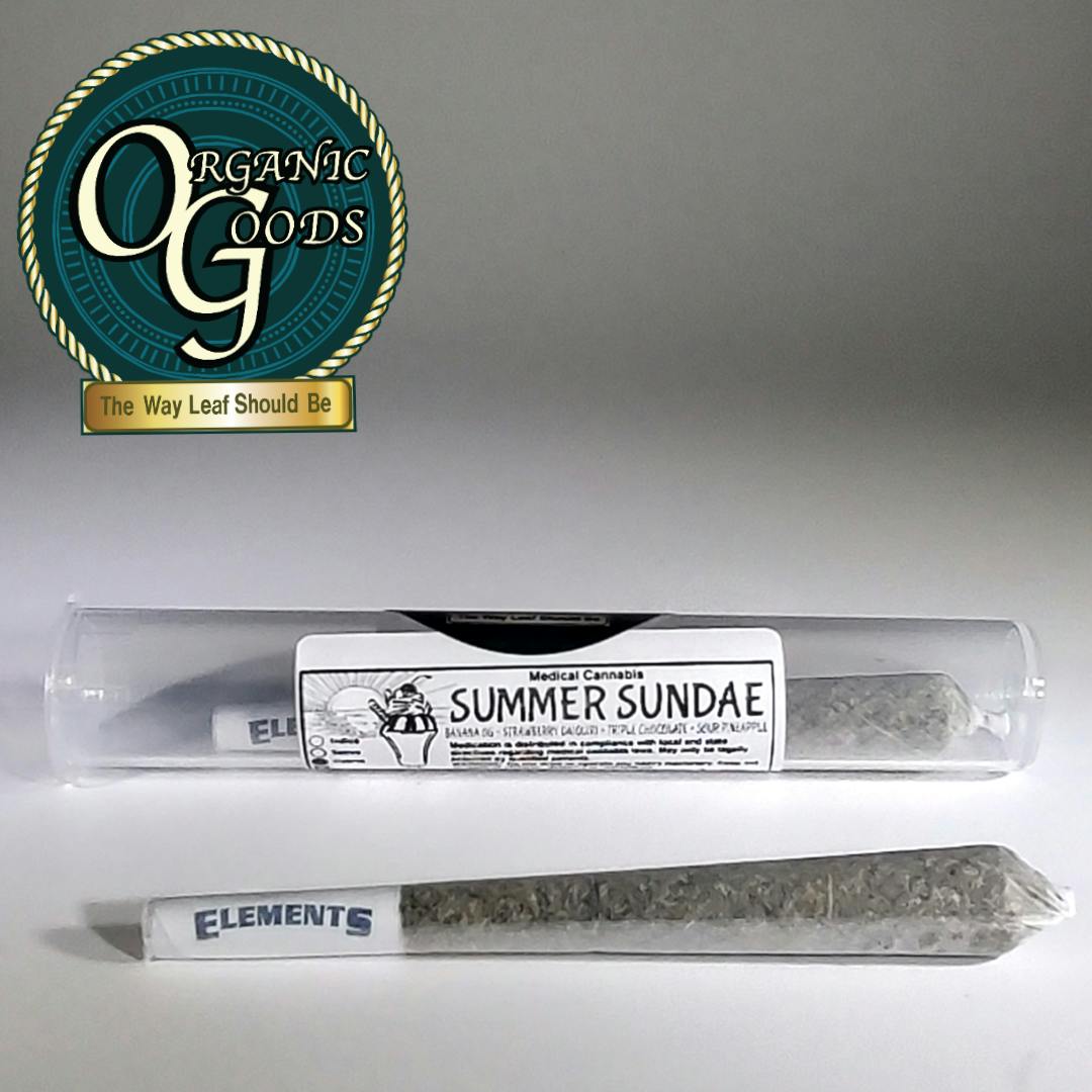 Organic Goods Pre-Roll Summer Sundae 1 G