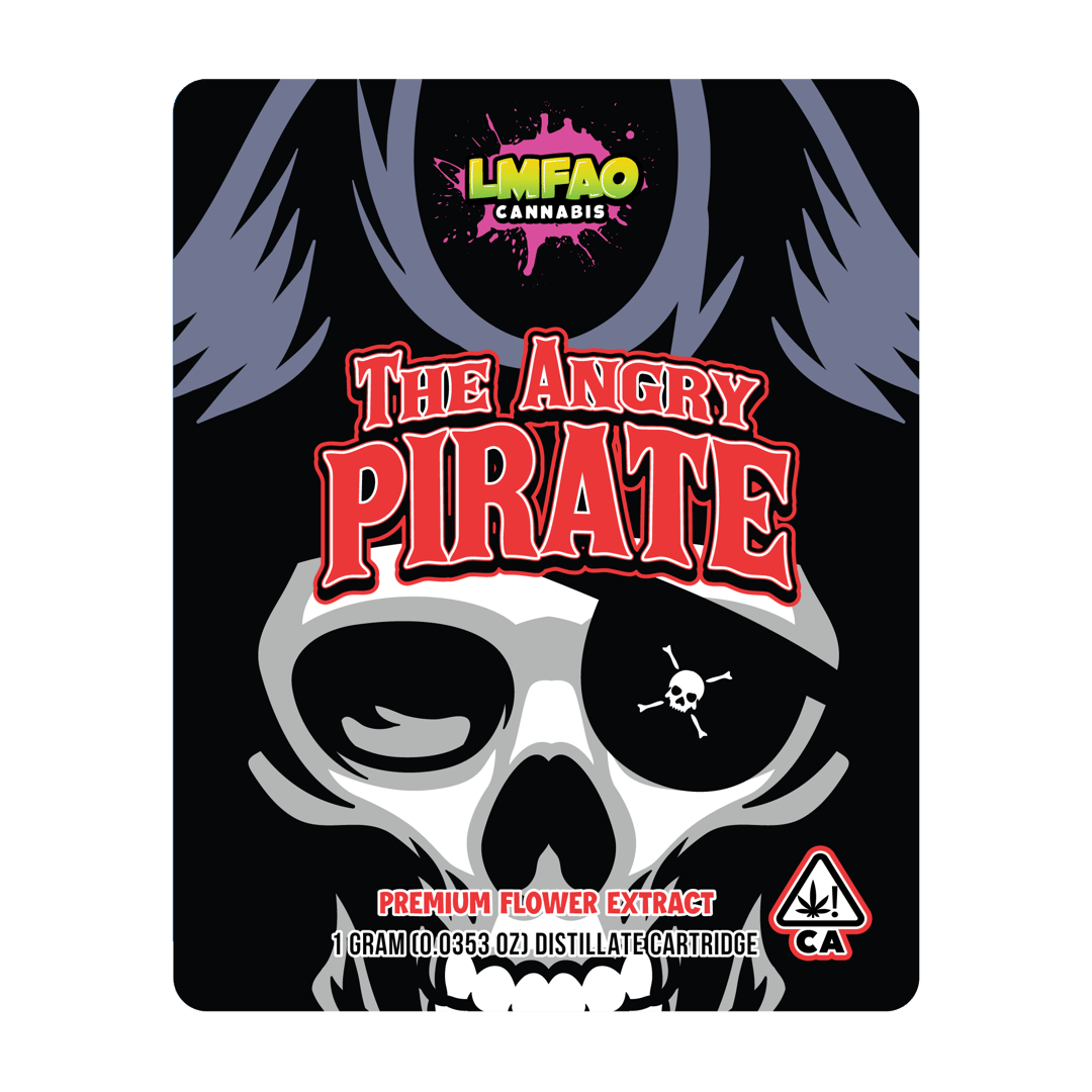 Angry Pirate 1g Distillate Cartridge