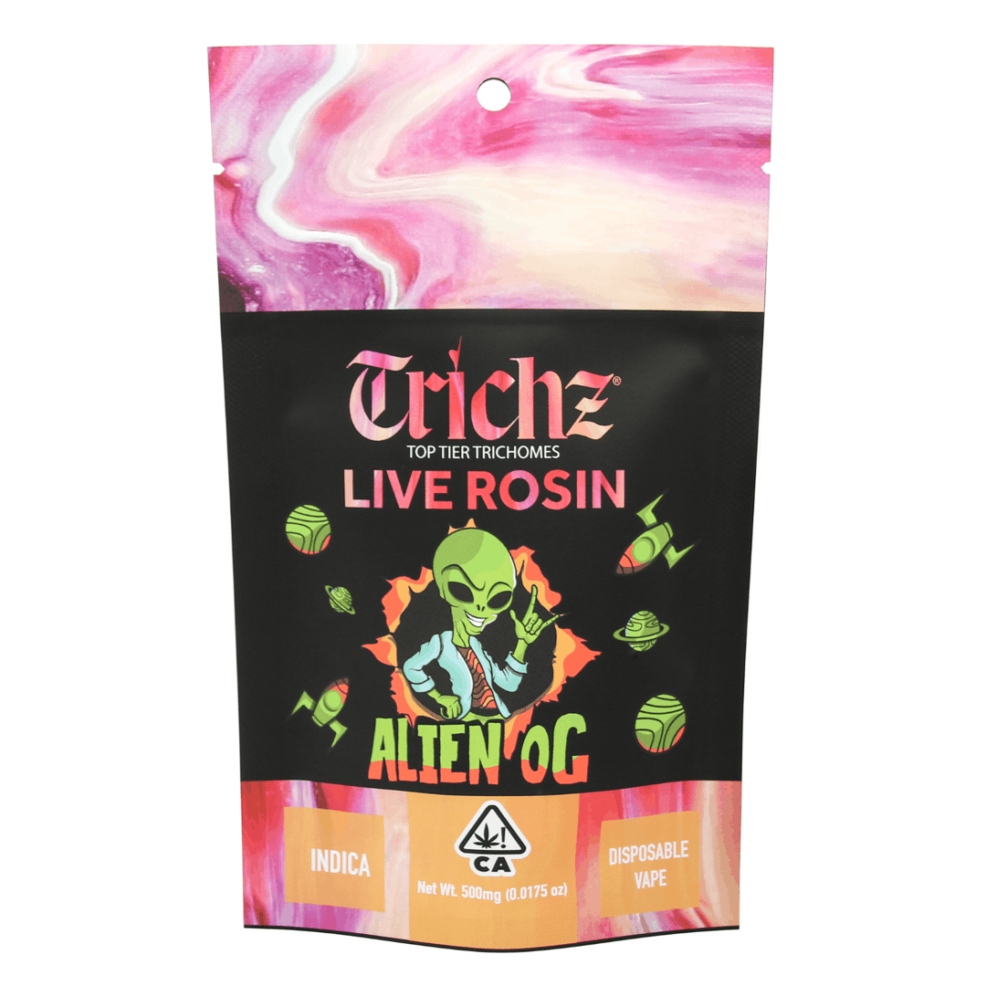 Trichz Premium Live Rosin Disposable Vape - Alien OG 0.5 g