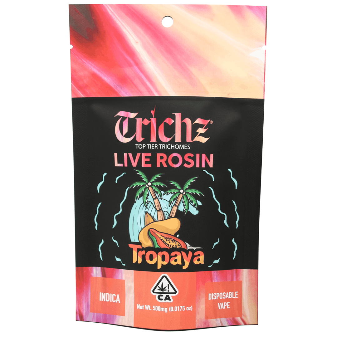 Trichz Premium Live Rosin Disposable Vape - Tropaya 0.5 g