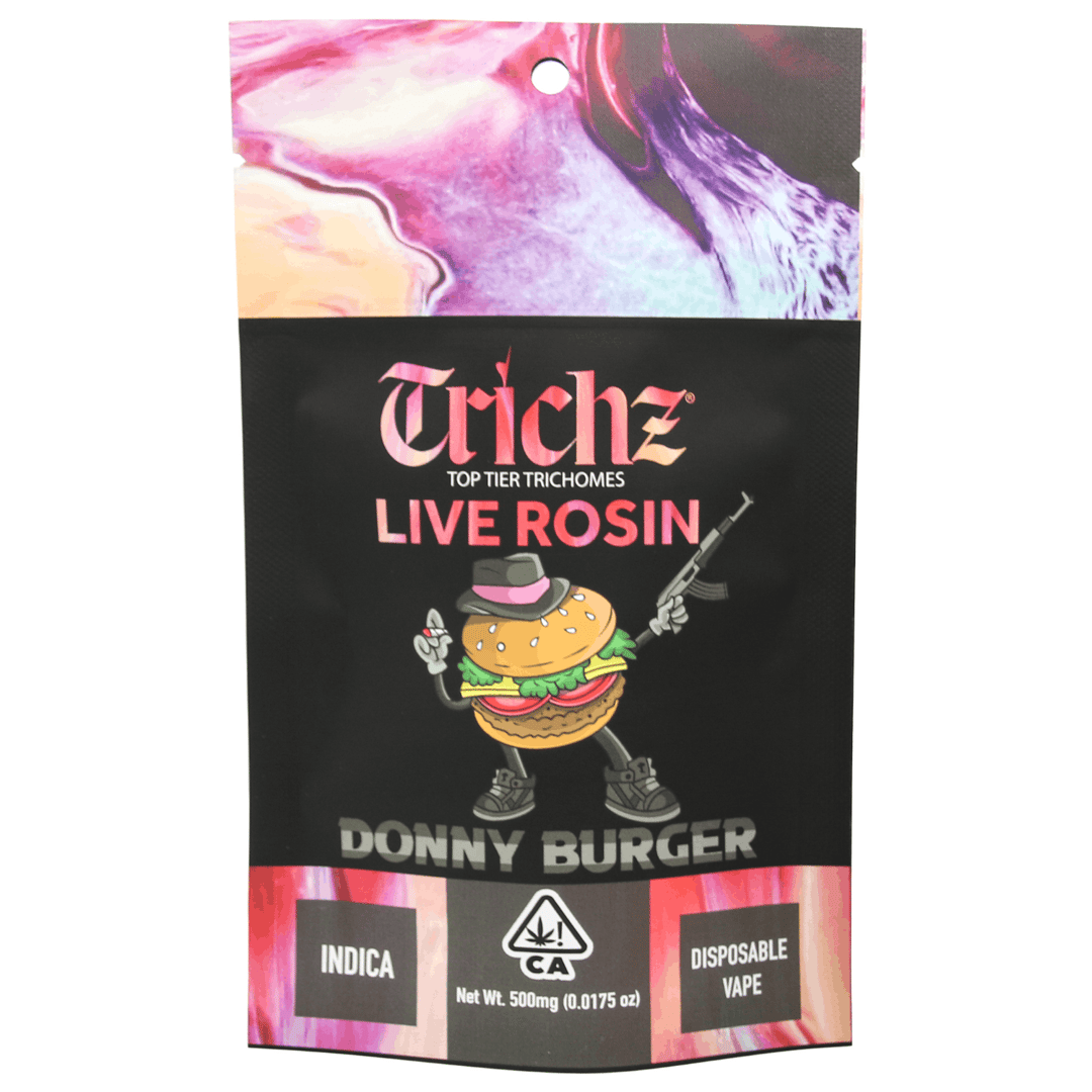 Trichz Premium Live Rosin Disposable Vape - Donny Burger 0.5 g