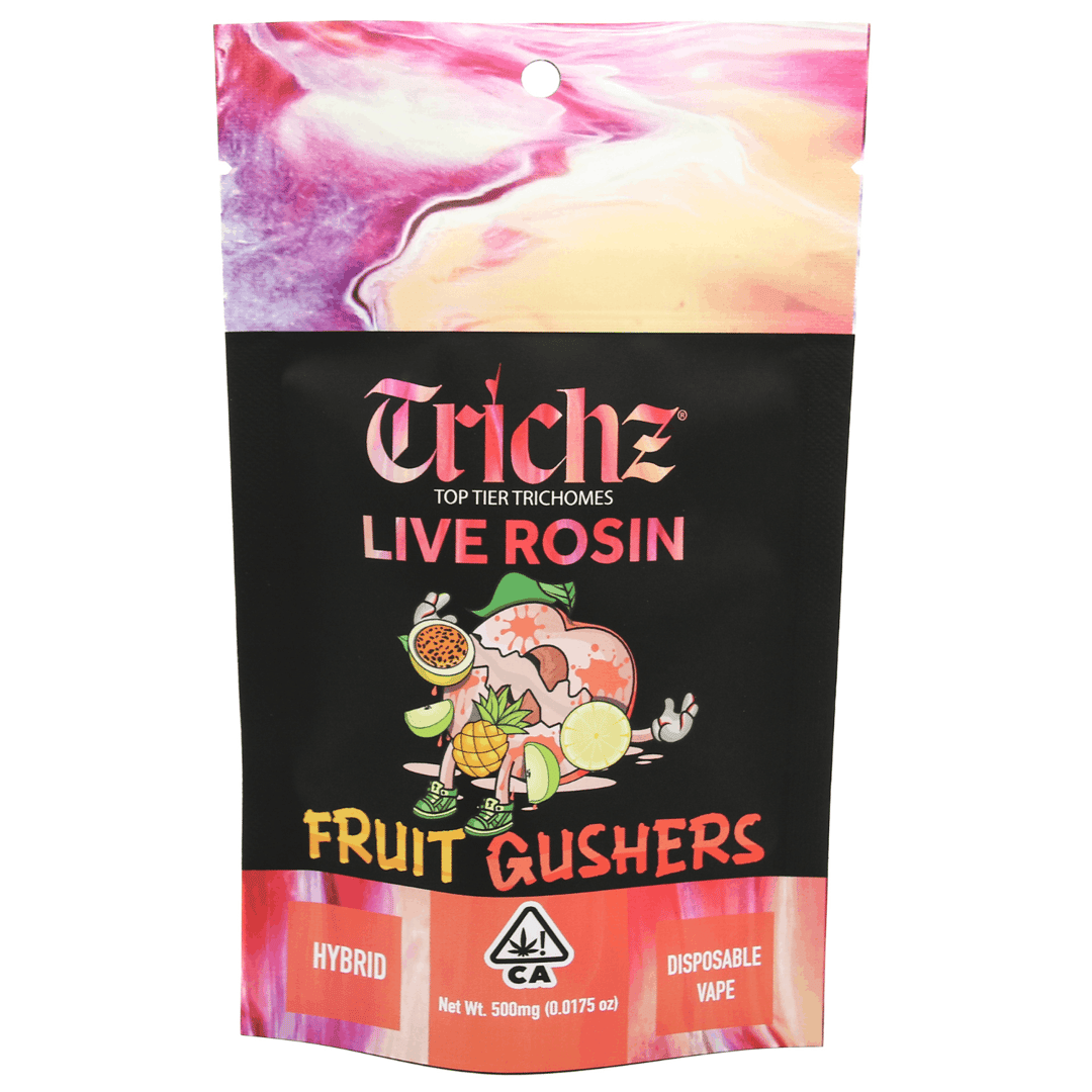 Trichz Premium Live Rosin Disposable Vape - Fruit Gushers 0.5 g