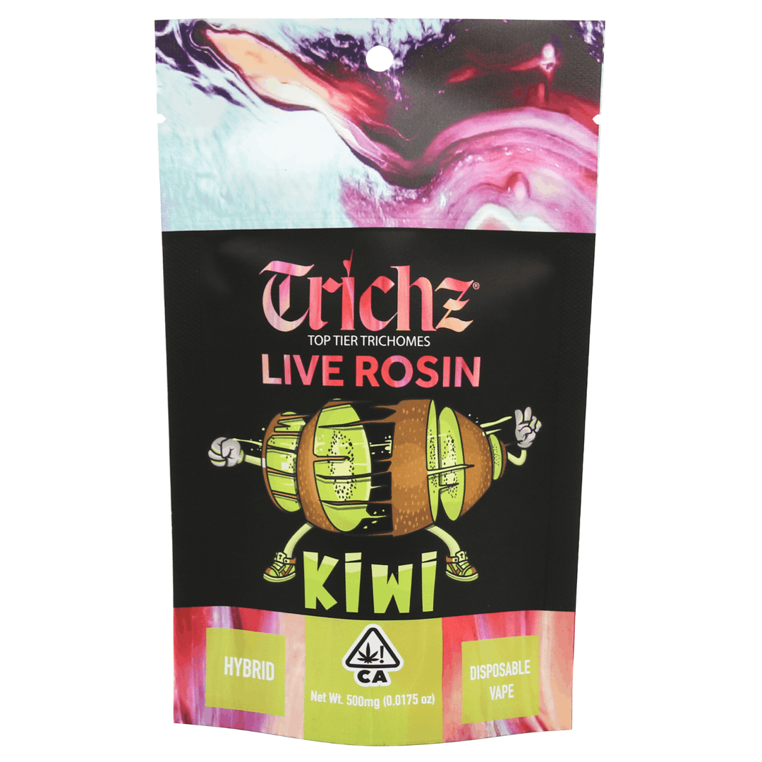 Trichz Premium Live Rosin Disposable Vape - Kiwi 0.5 g