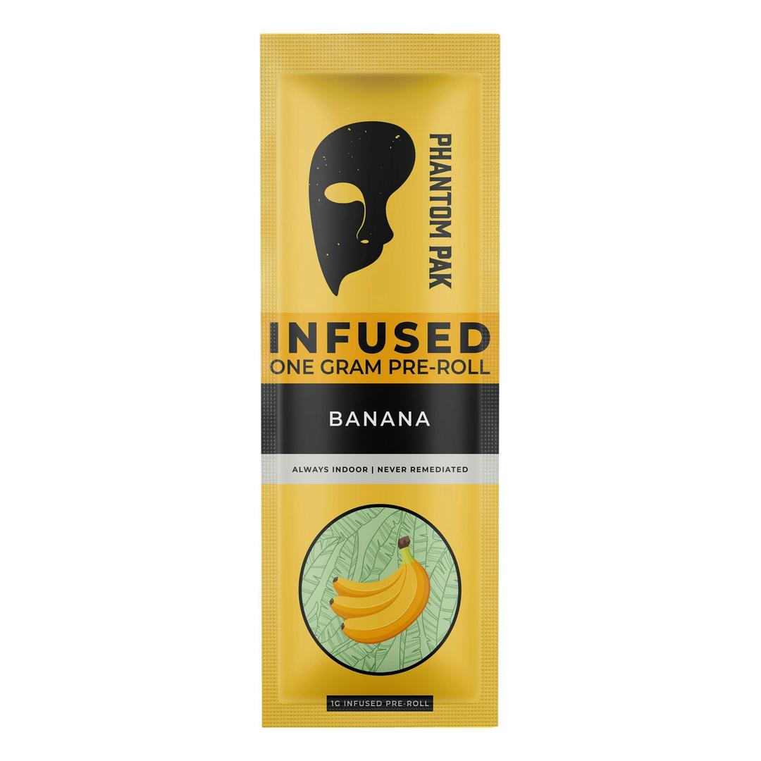 Phantom Pak - 1G Terpene and Resin Infused Pre-Roll - Banana
