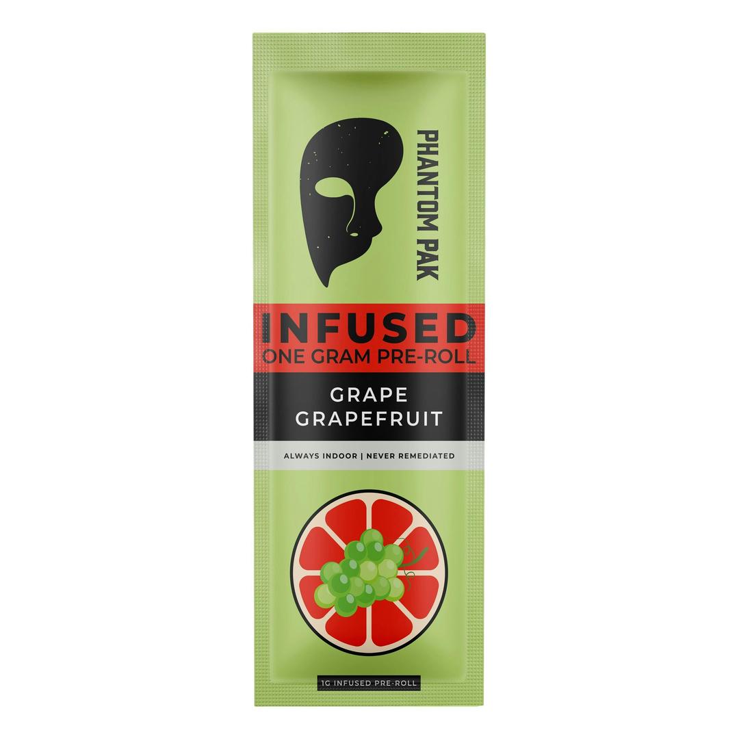 Phantom Pak - 1G Terpene Infused Pre-Roll - Grape Grapefruit