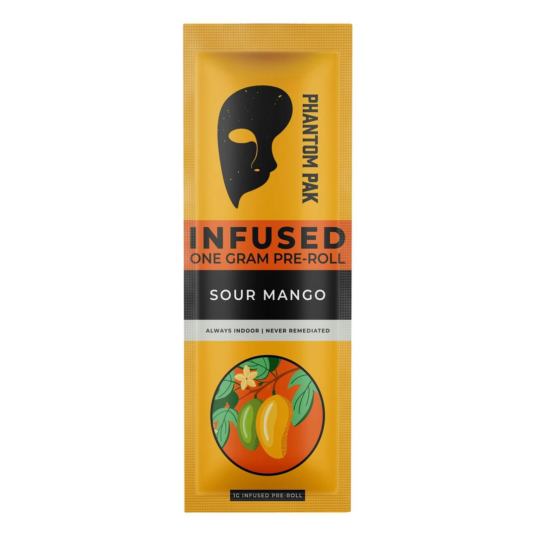 Phantom Pak - 1G Terpene Infused Pre-Roll - Sour Mango