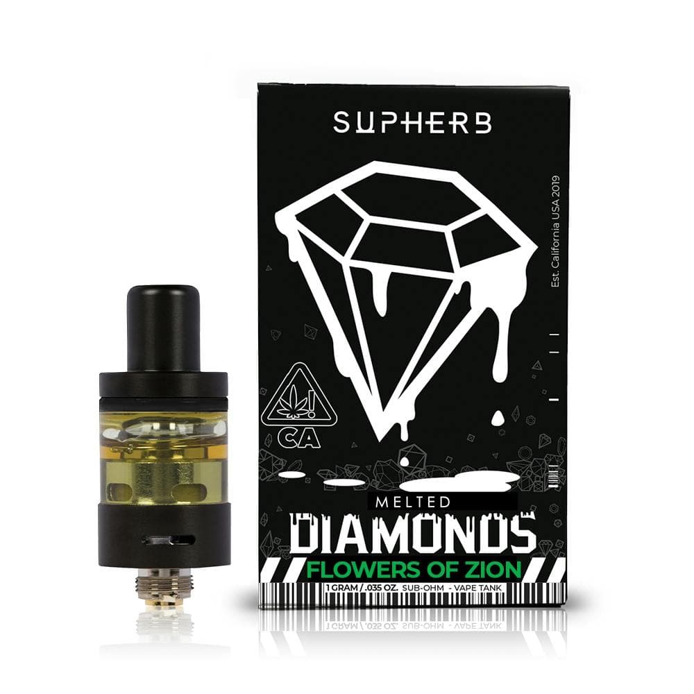 Supherb - Flowers Of Zion Indica Melted Diamonds Cartridge 1g