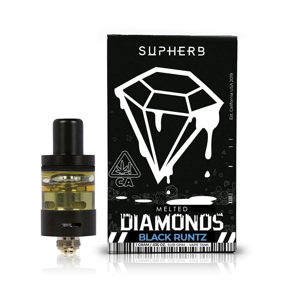 Supherb - Black Runtz Hybrid Melted Diamonds Cartridge 1g