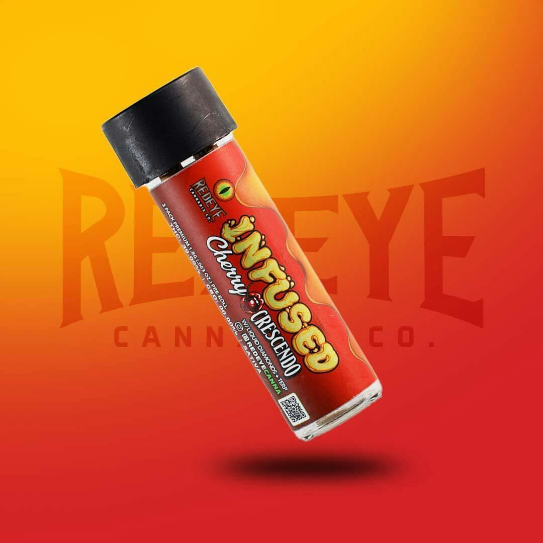 Redeye Cannabis: INFUSED Cherry Crescendo Pre-roll 3PK 1.8G