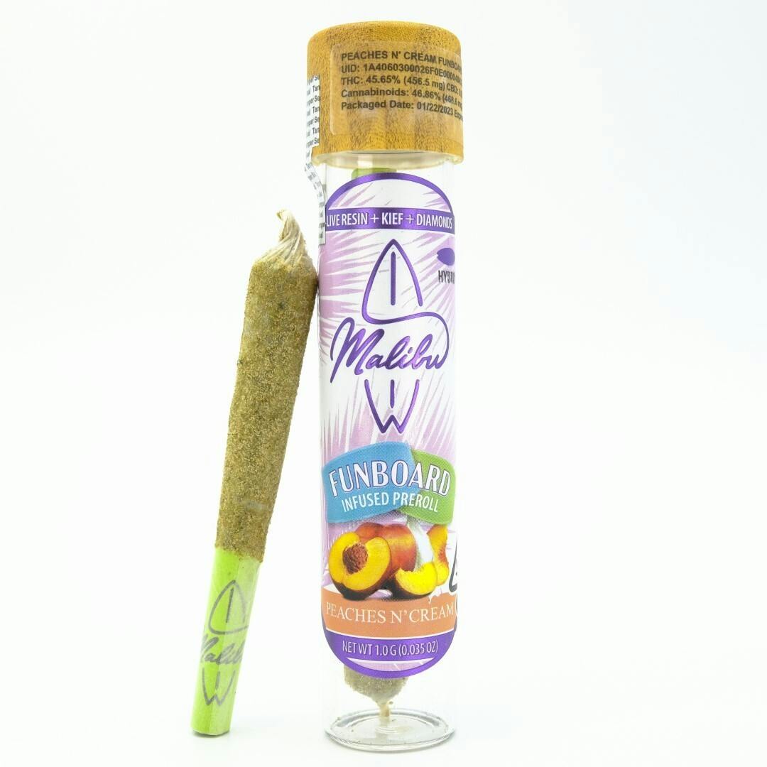 Funboard | Peaches & Cream | Triple Infused Preroll 1g