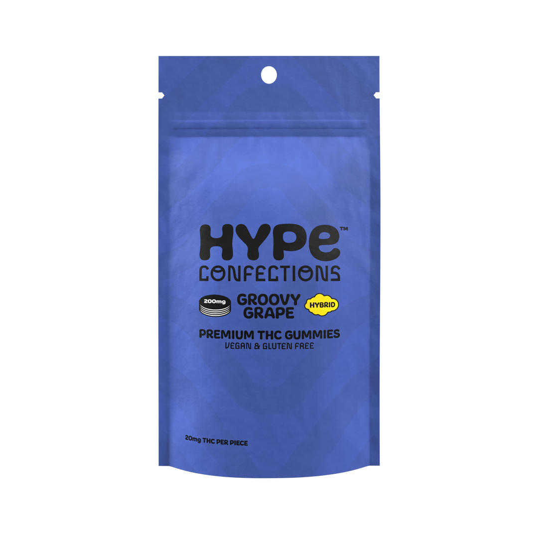 Groovy Grape 200 mg - Hybrid Medical Gummies