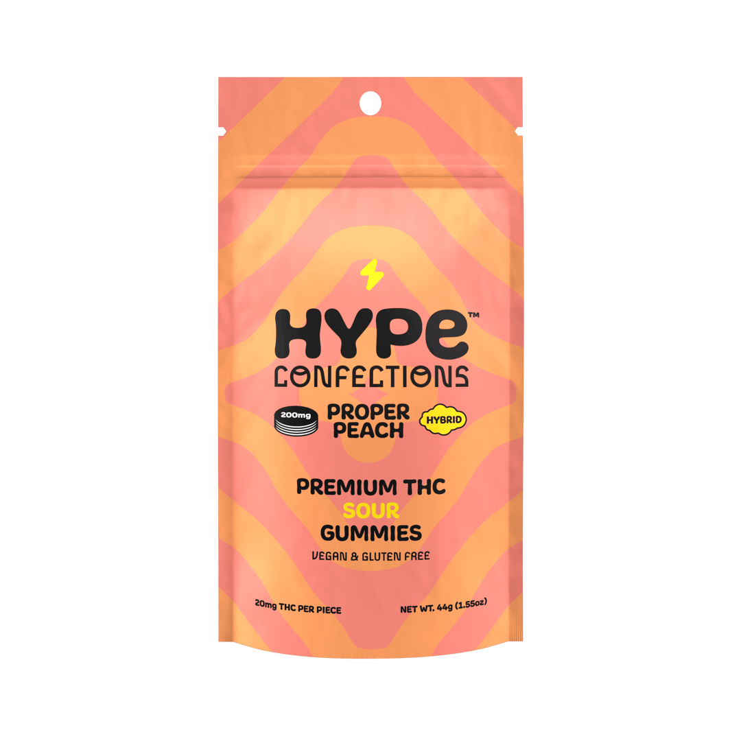 Sour Proper Peach 200 mg - Hybrid Medical Gummies